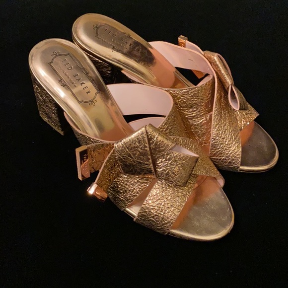 Rose Gold Ted Baker Sandals - Picture 2 of 11